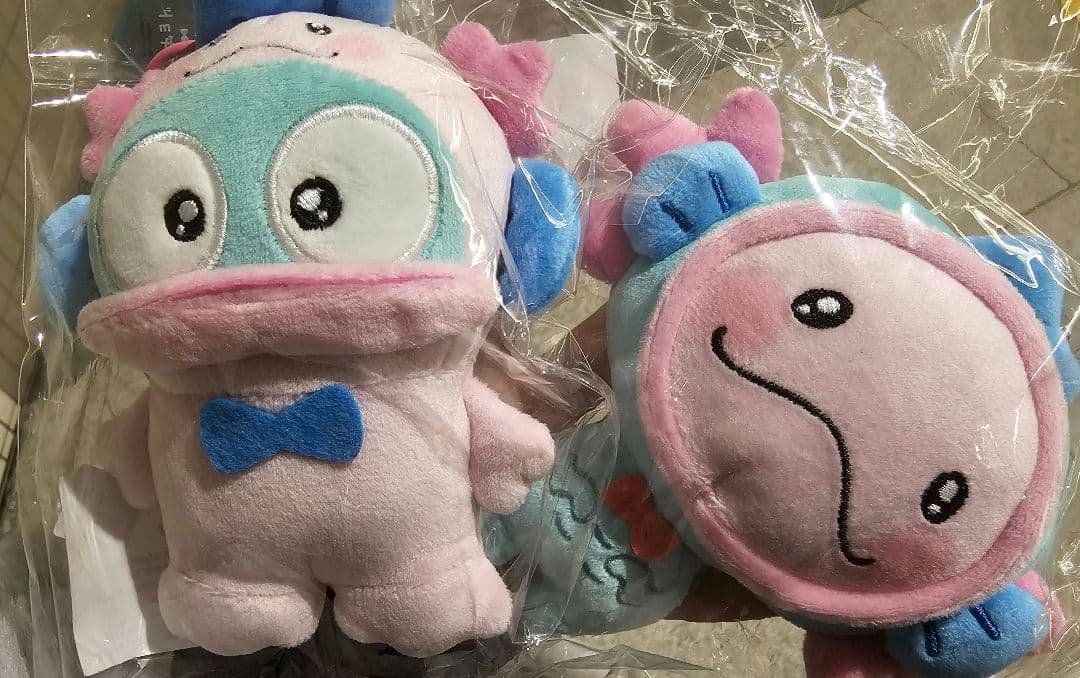 ぬいぐるみキーホルダー うぱごろう×ハンギョドングッズ　佐藤大樹