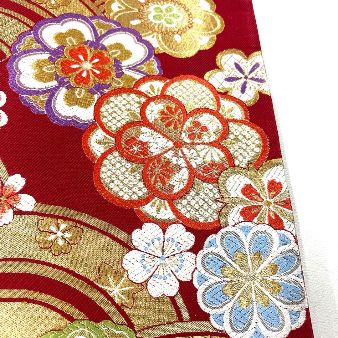 専用帯4900 4847 二点セット●交織 六通 袋帯