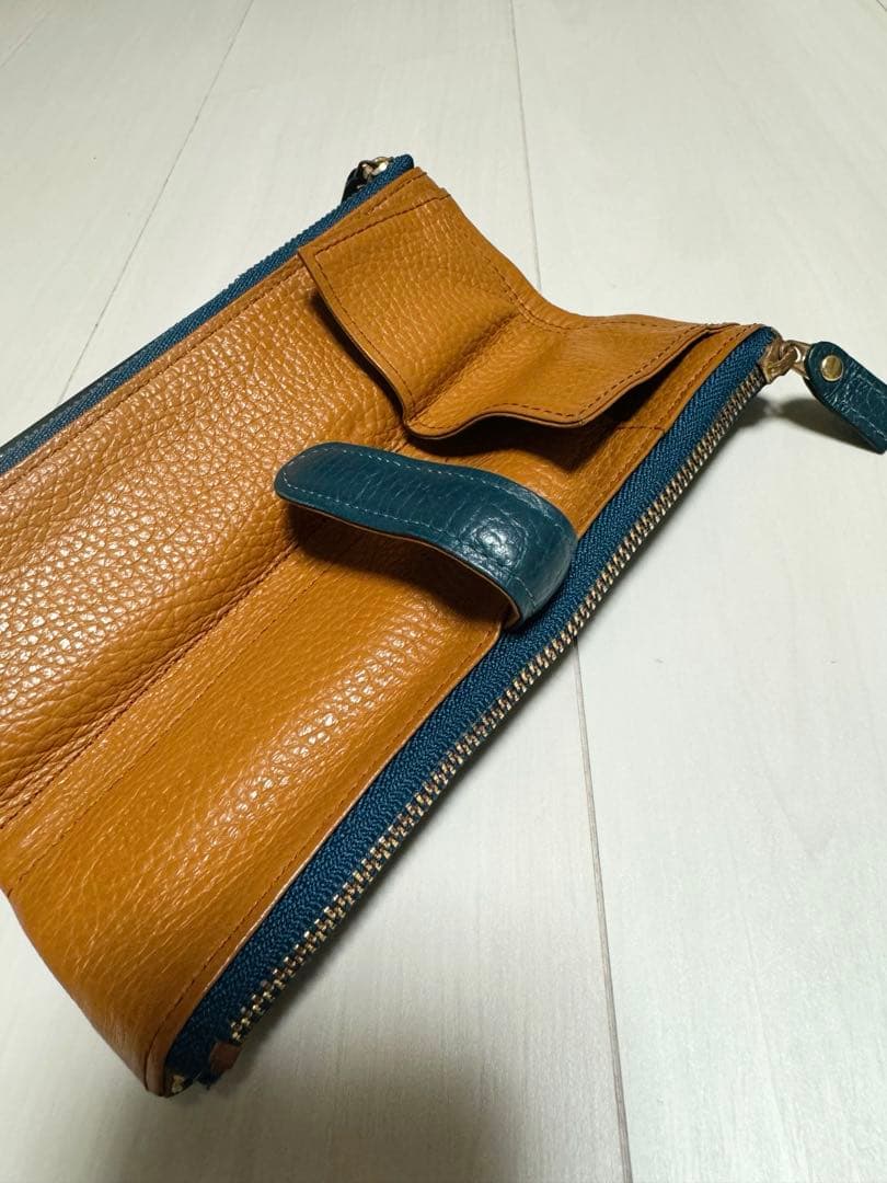 美品！！ルポ　ペンケース　ターコイズブルー