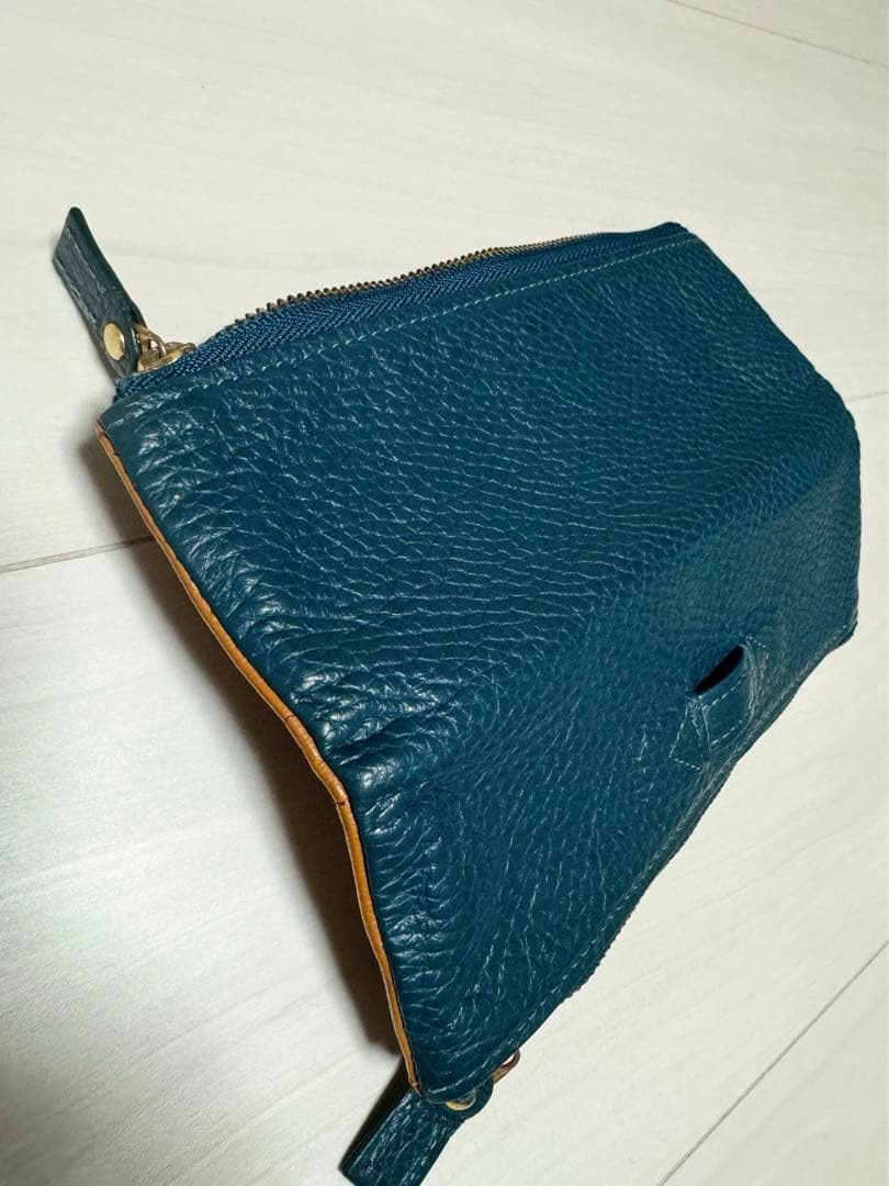 美品！！ルポ　ペンケース　ターコイズブルー