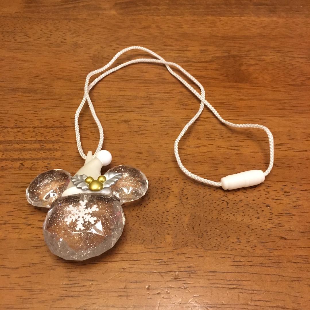 光る ペンダント ディズニー クリスマス ホワイト & ブルーライト