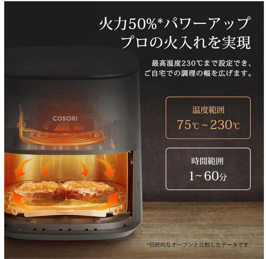COSORI ノンフライヤー コンパクトサイズ