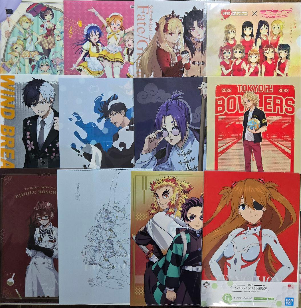 アニメグッズ キャラクターグッズ クリアファイル まとめ売り 200枚以上
