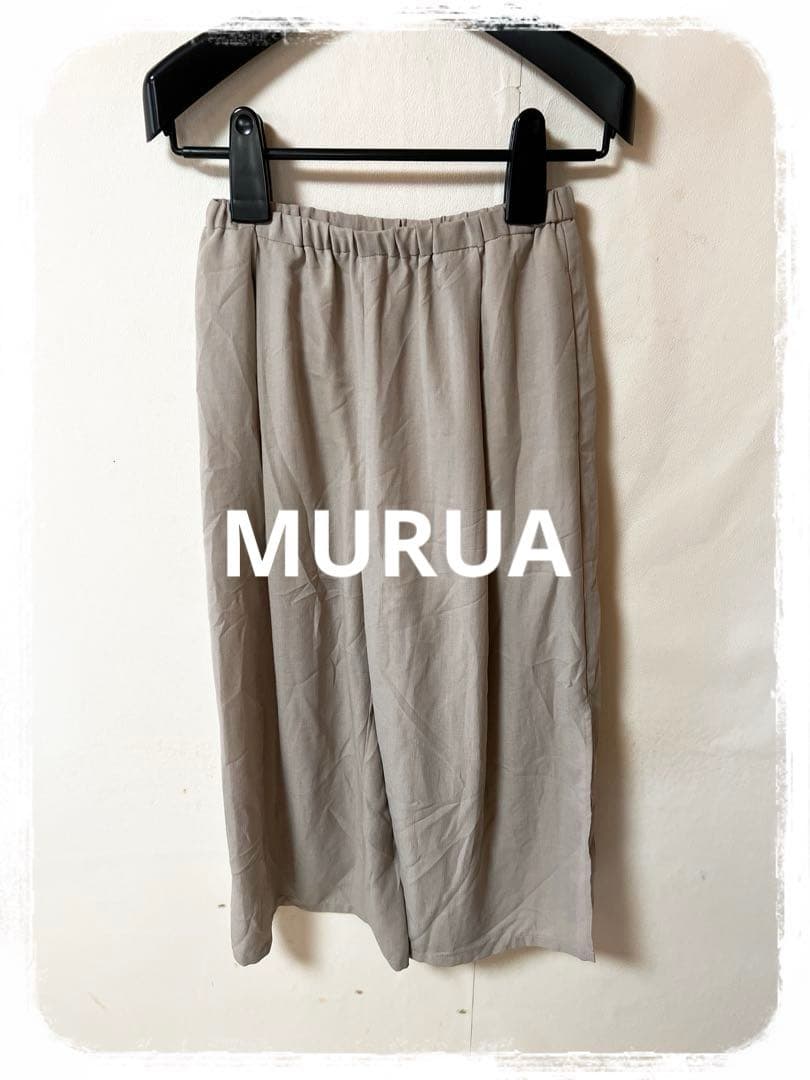 ✿α様❤️11点☘️P1☘MURUA シンプル ガウチョ カジュアルパンツ F