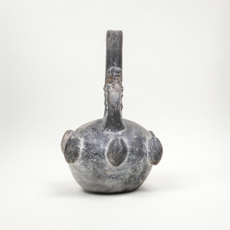 チムー文化 Chimu ペルー アンデス土器 鐙口壺