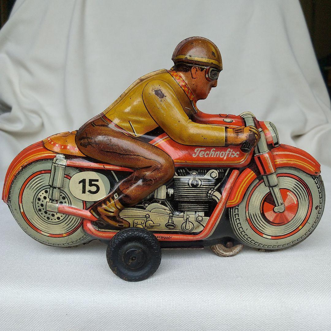 アメリカ占領下ドイツ製 ブリキ オートバイ バイク レトロ ビンテージ 古い