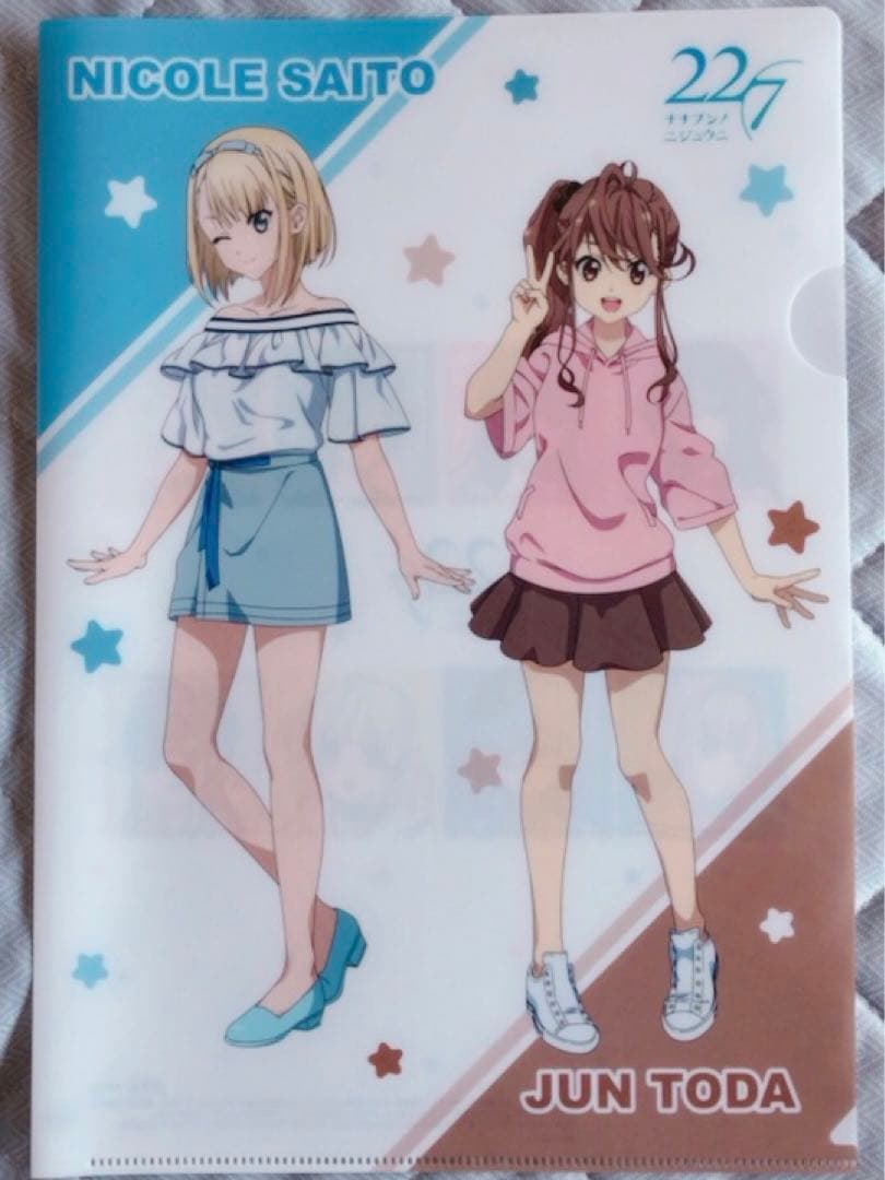 ナナブンノニジュウニ　クリアファイル　２枚　22/7　セブンイレブン限定