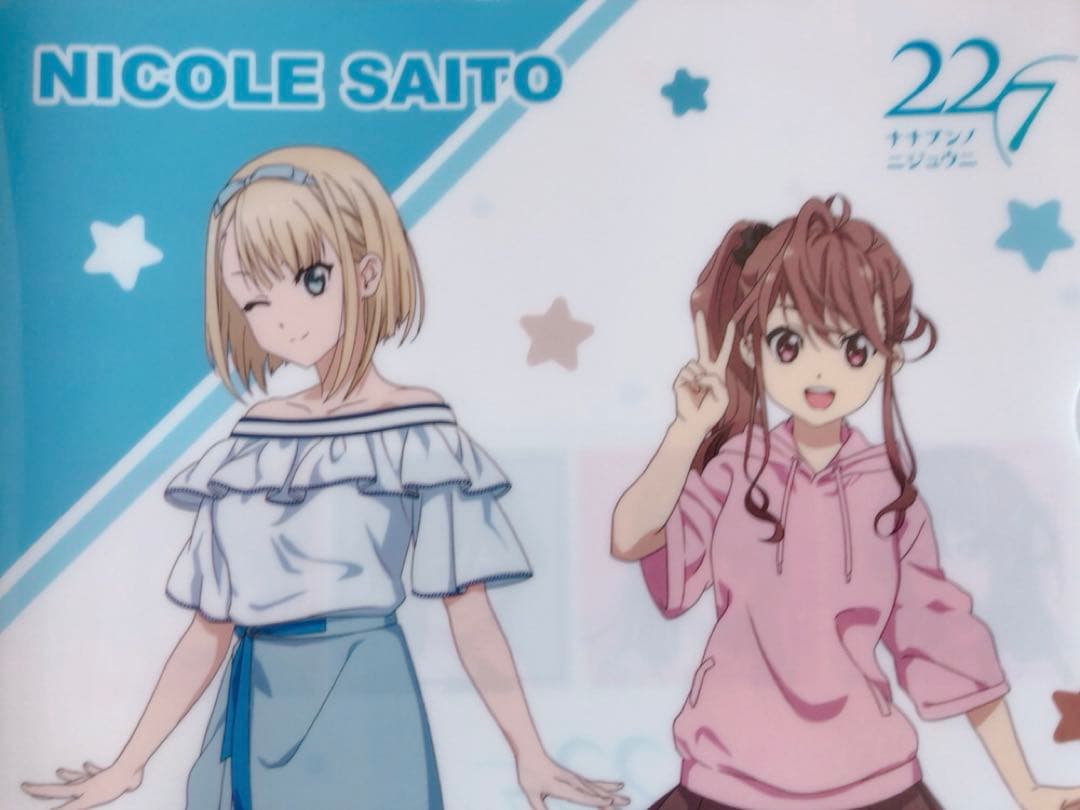 ナナブンノニジュウニ　クリアファイル　２枚　22/7　セブンイレブン限定