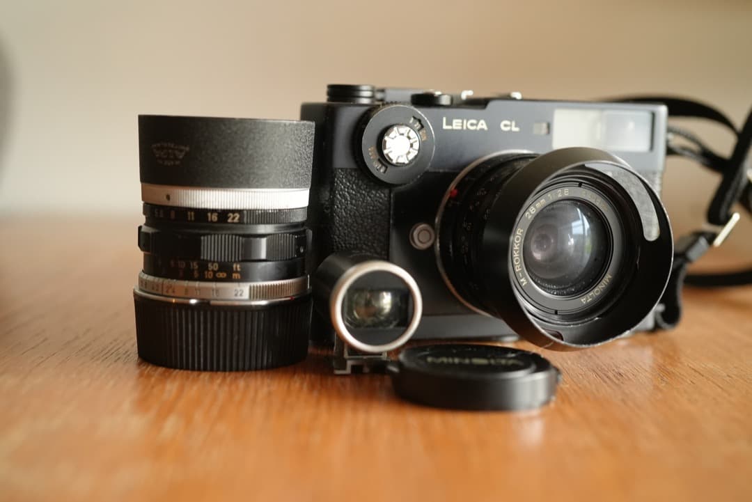 ライカCLロッコール28mm f2.8 Canon 35mm f２&ファインダー