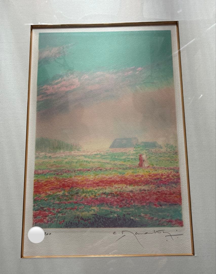 クロード・マヌキアン　反射光　大きなリトグラフ