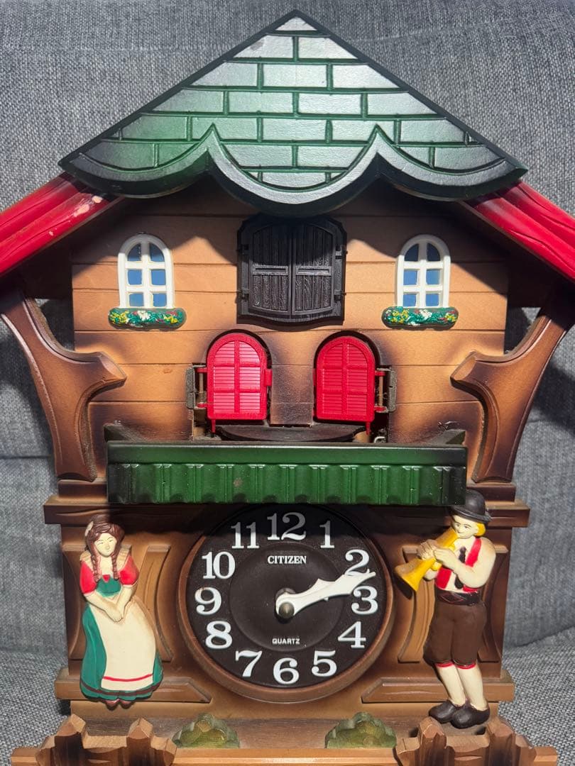 シチズンクオーツ鳩時計　アンティーク　花のワルツ