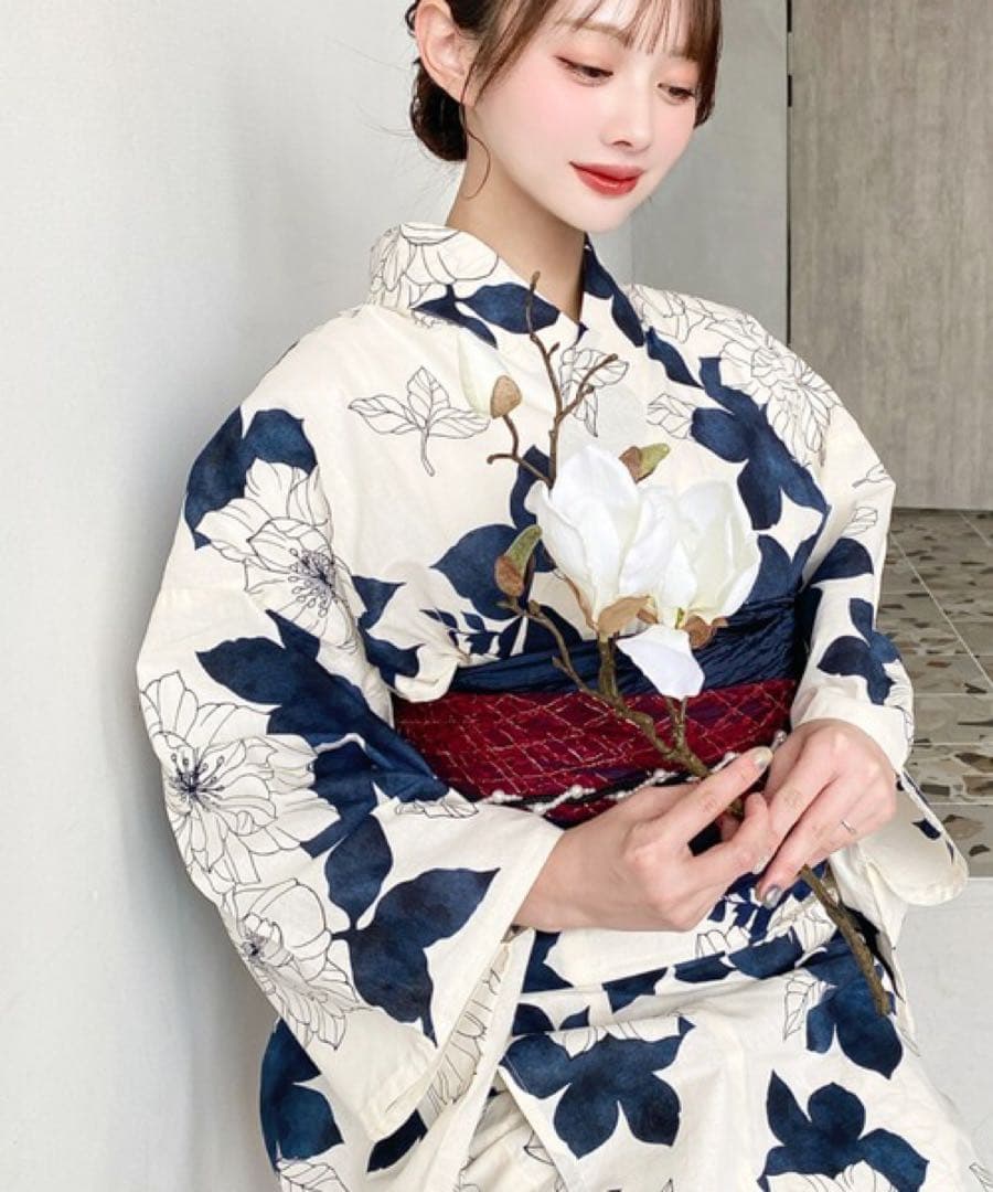 M*様 浴衣　帯（2本）帯飾りセット　moment+