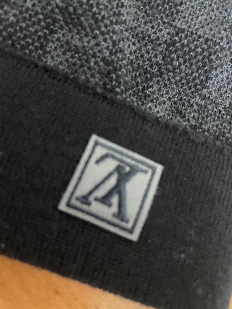 ルイヴィトン　ダミエ　黒　グレー　ブラック　手袋　グローブ　難あり　美品