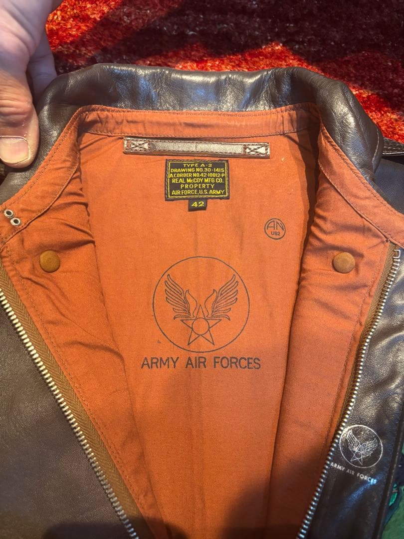 リアルマッコイズ A-2 ジャケット サイズ42