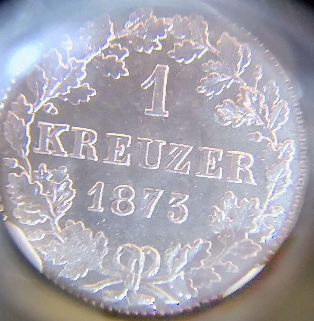 ✨ドイツ 1873年/NGC MS66/1クロイツァー銀貨✨