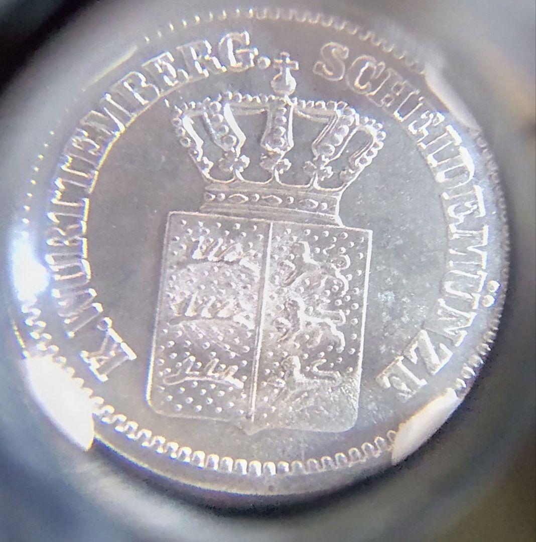 ✨ドイツ 1873年/NGC MS66/1クロイツァー銀貨✨