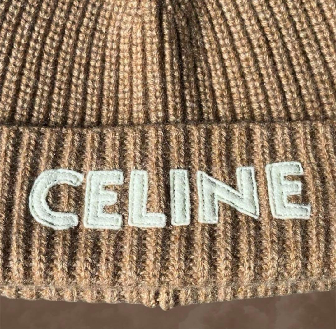 新品未使用　正規品　CELINE★セリーヌ　カシミヤ100%ニット帽