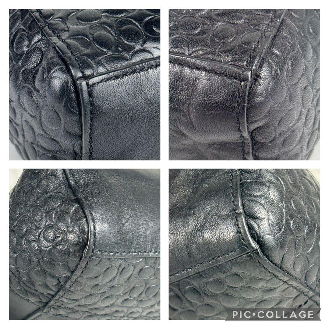 COACH コーチ F70454 レザー 2wayビジネスバッグ ブラック