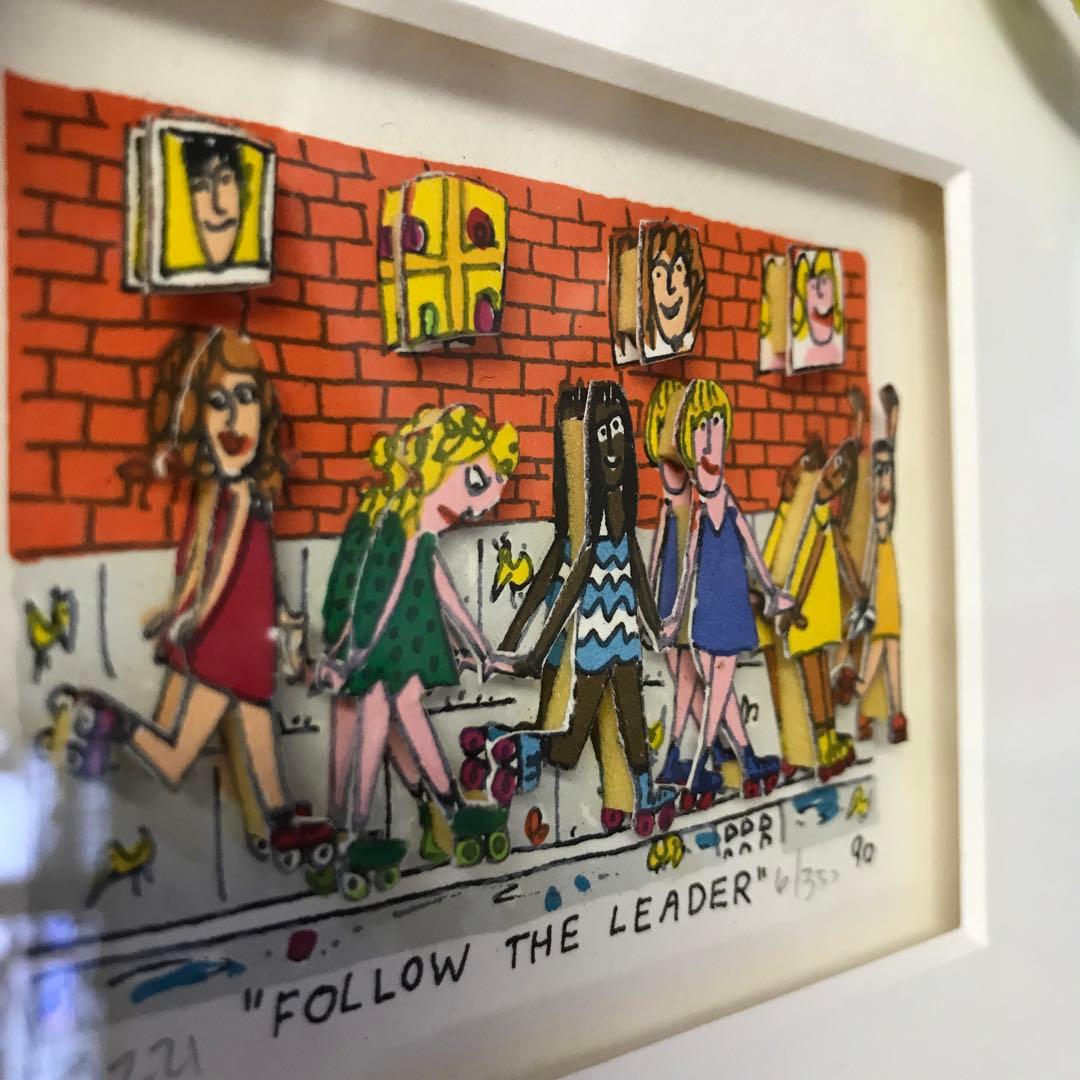 ジェームスリジィ 3D 希少 特別額装入り FDLLOW THE LEADER