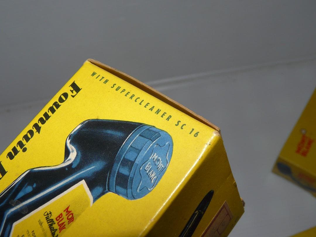 1960年代　モンブラン　ボトルインク　未開封　3個　黒　ブルーブラック 万年筆