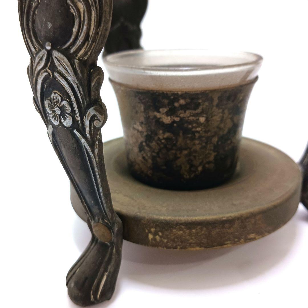 Y3122-85 時代物 フードウォーマー ウォーマーボウル 真鍮製