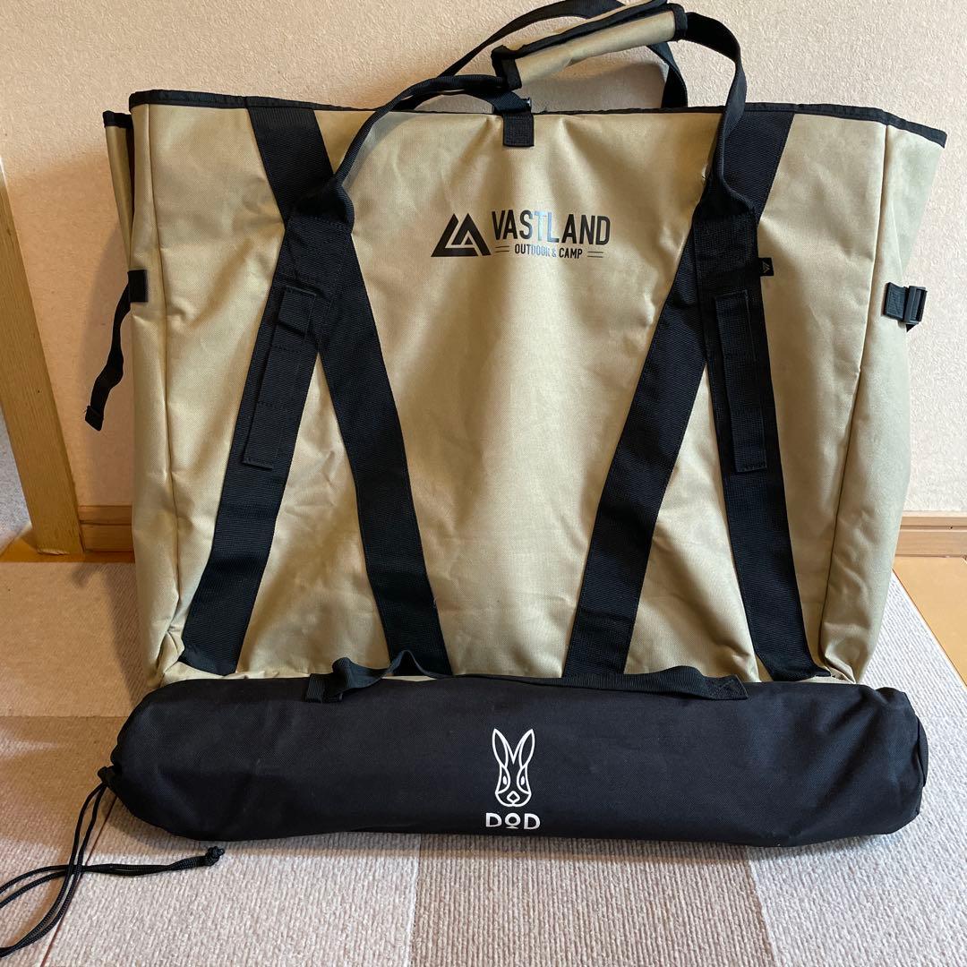 DoD キッチンテーブル クッキングキング ブラック　収納バッグ付き