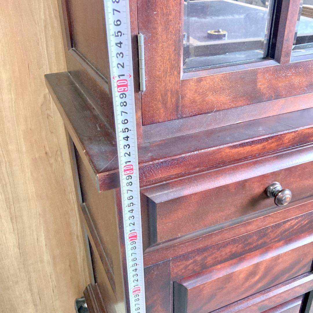 【良品】食器棚 ディスプレイ キャビネット収納棚 松本民芸家具