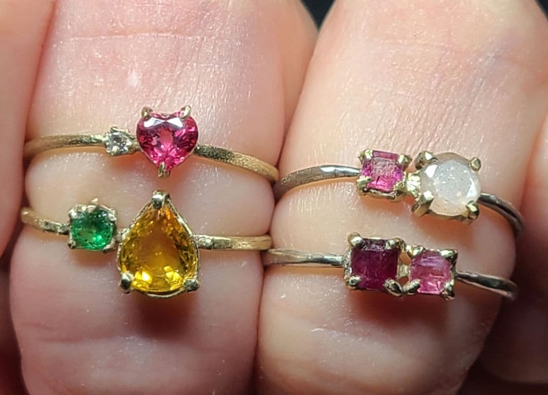 ミラノ★タンザニア産ピンクスピネルハートシェイプ★オーダー