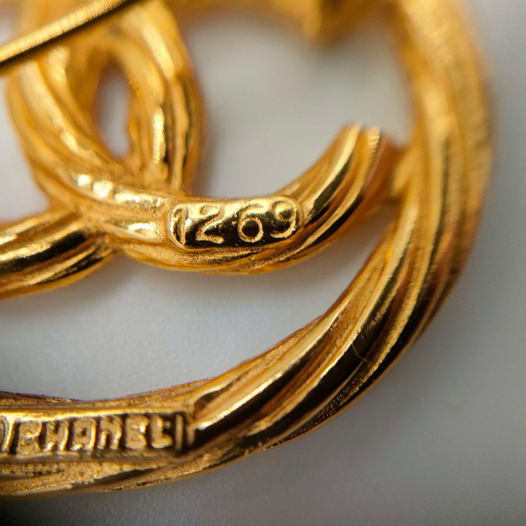 シャネル 1269 ココマーク ブローチ GP ユニセックス