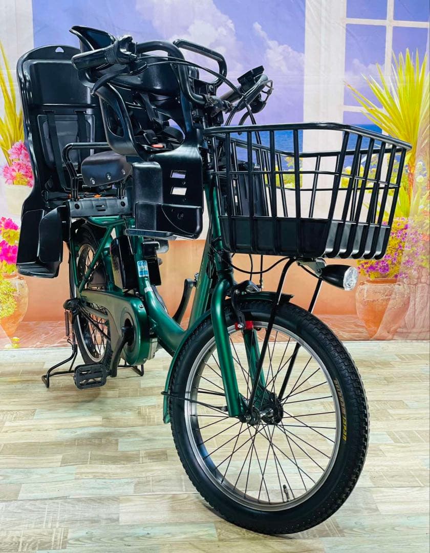 1年保証　2022年！ギュットアニーズ⭐️16AH！子供乗せ電動自転車Y3124