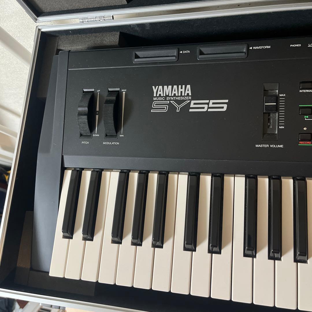 美品 YAMAHA ヤマハ シンセサイザー SY55 ケース データカード付