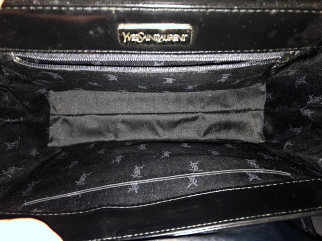 イヴサンローラン ハンドバッグ レザー 美品