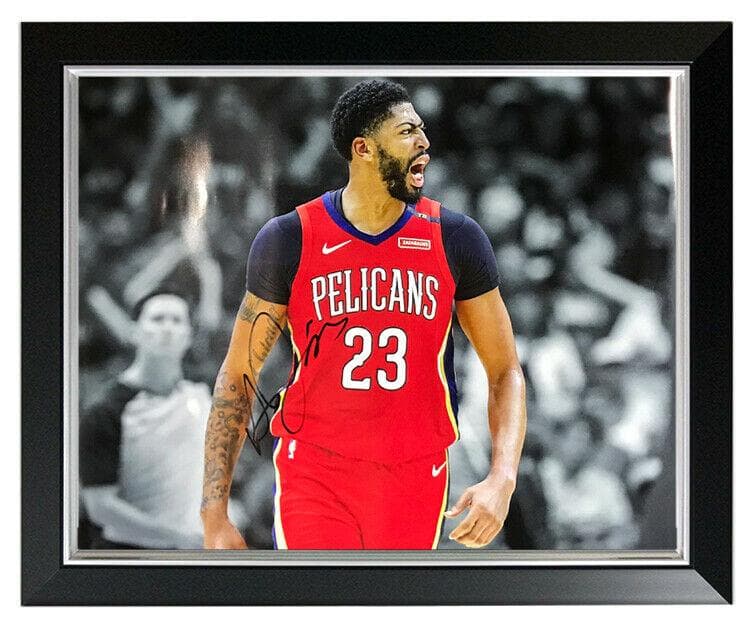 直筆サイン入り写真 アンソニー・デイビス ロサンゼルス・レイカーズ SA 鑑定済