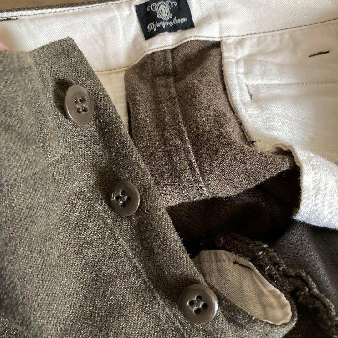 【02806】 DjangoAtour ジャンゴアトゥール ウールトラウザーズ