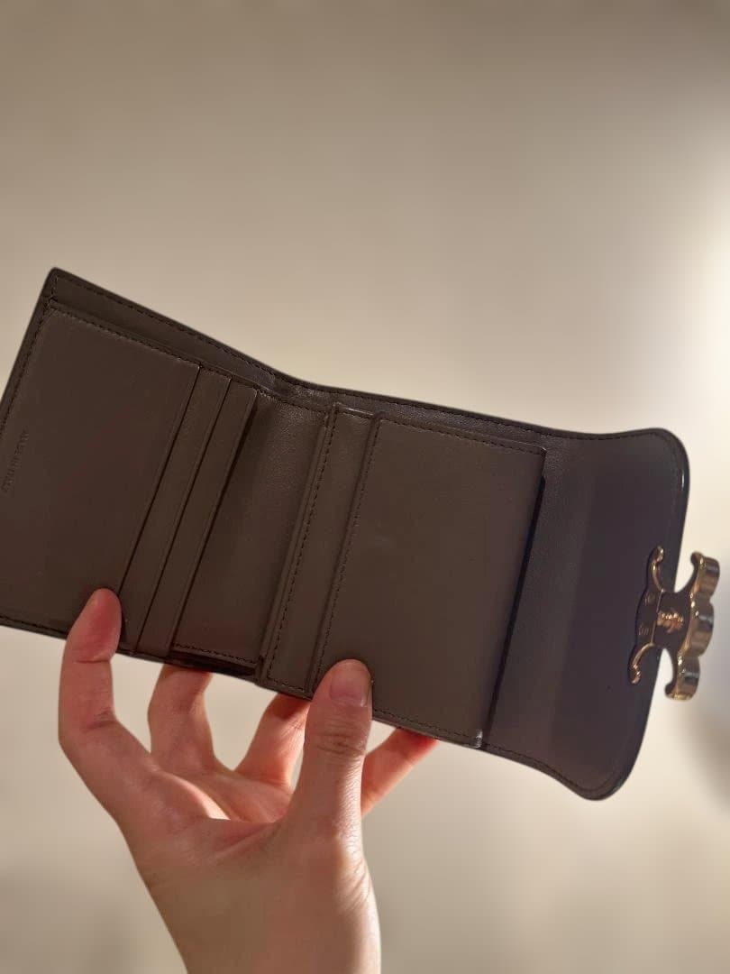 CELINE グレー 三つ折り財布