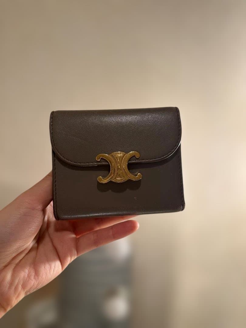 CELINE グレー 三つ折り財布