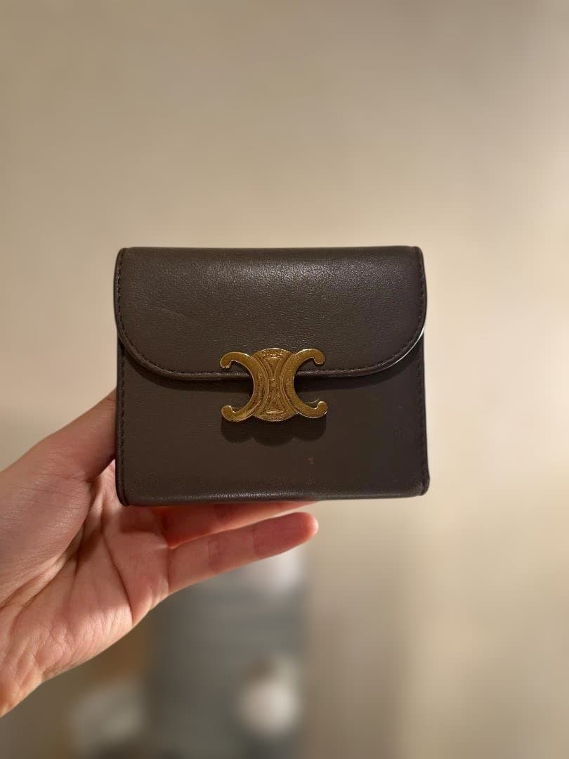 CELINE グレー 三つ折り財布