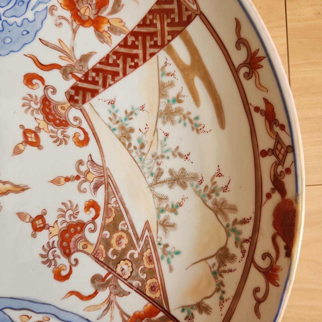 古伊万里金蘭手大皿