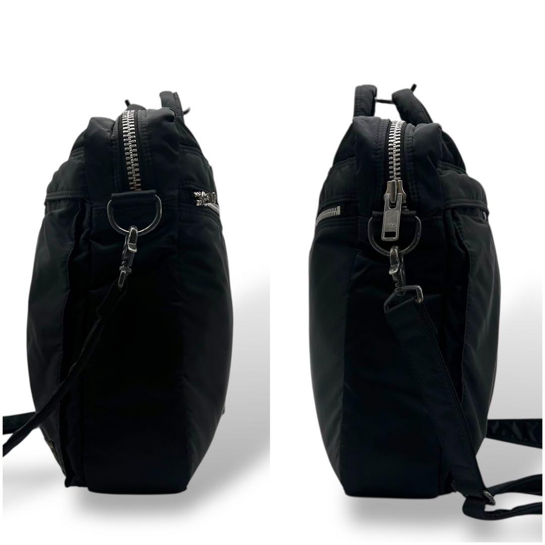 【美品】ポーター タンカー ブリーフケース 2way ナイロン ブラック
