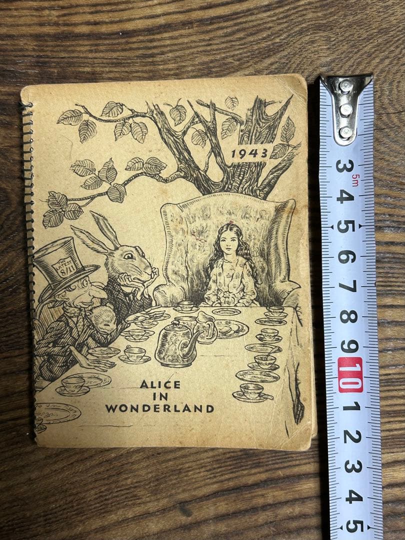 不思議の国のアリス 1943年カレンダー帳