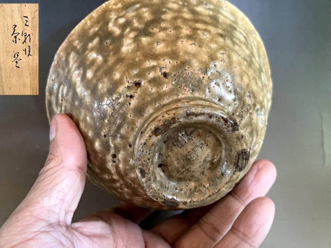 茶碗■十雨 森田純 伯州万寿山窯 無想 森田耕一 三朝焼 三朝温泉 伊羅保