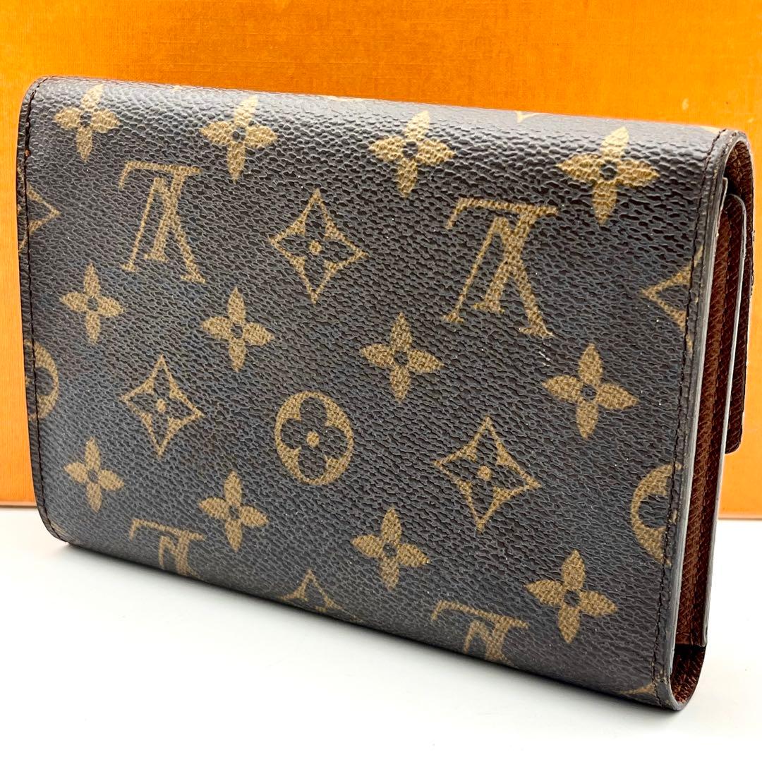 ルイヴィトン モノグラム ポルトトレゾールエテュイパピエ 3つ折り財布 正規品