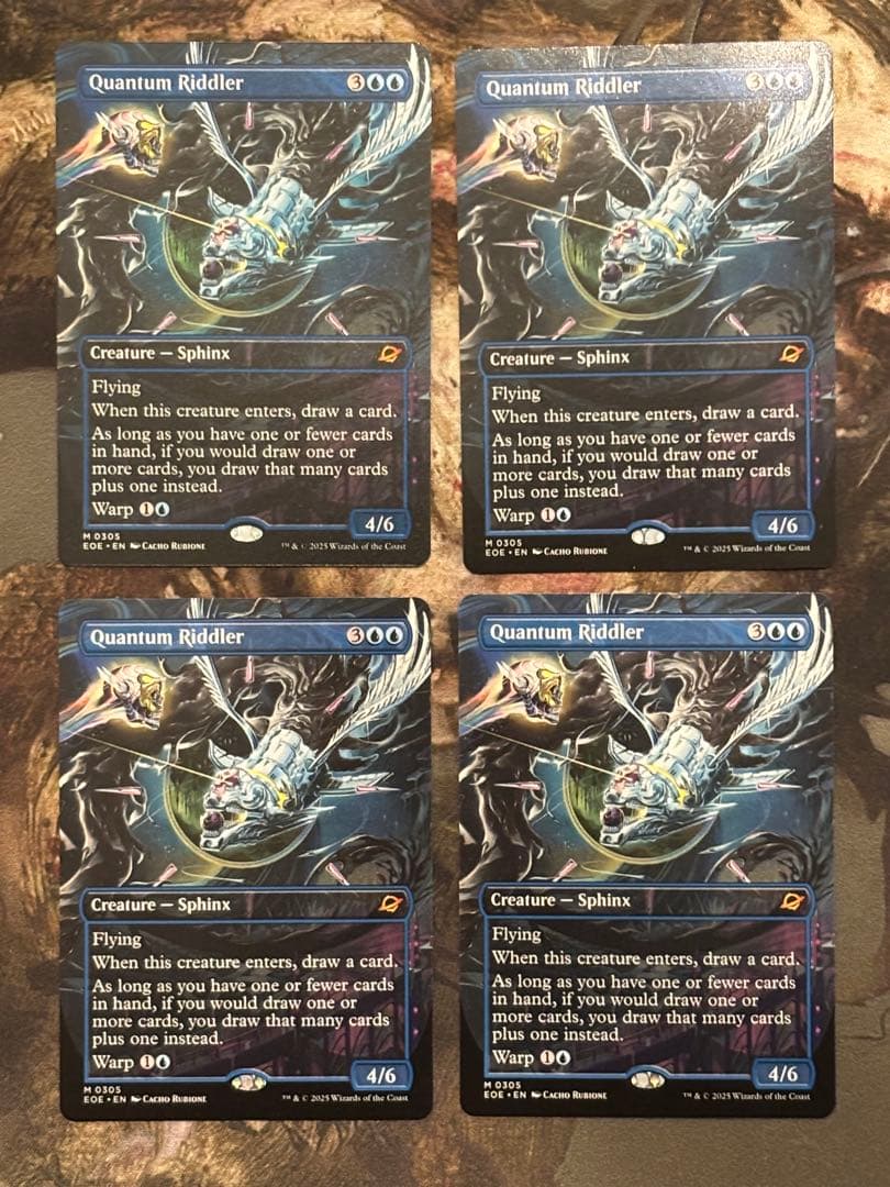 MTG ボーダーレス 量子の謎かけ屋/Quantum Riddler 4枚セット