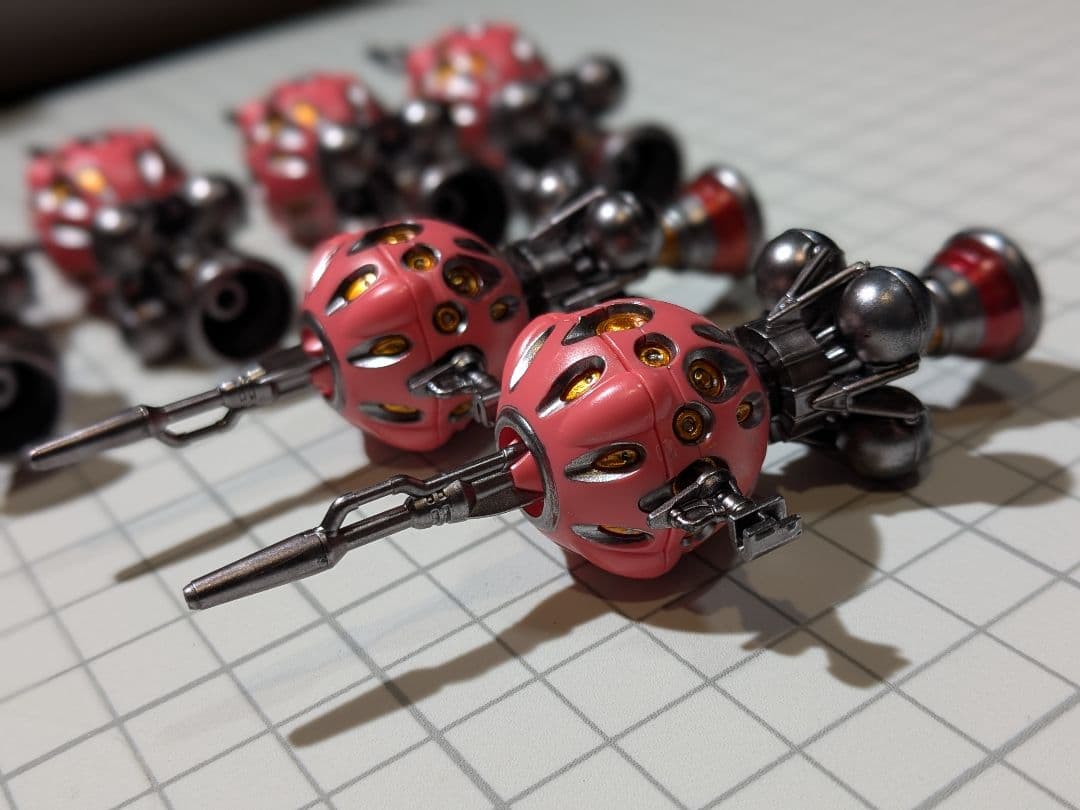 マ*海様 【塗装完成品】HG 赤いガンダム　ビット6個ver