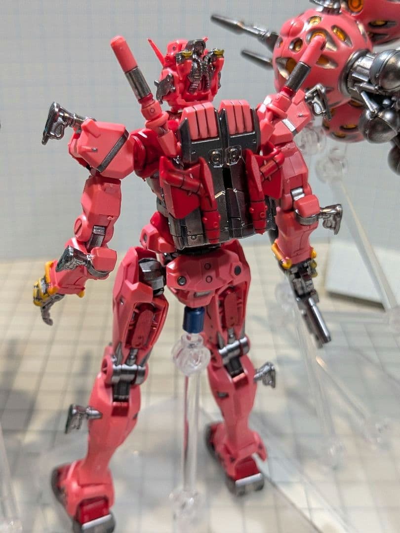 マ*海様 【塗装完成品】HG 赤いガンダム　ビット6個ver