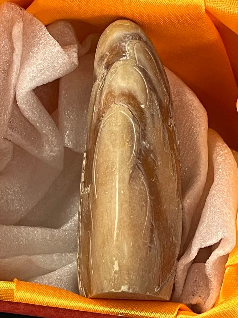 ⓵ 中国古玩 寿山石 寿山連江黄凍石 浮彫印材　中国　石　置物