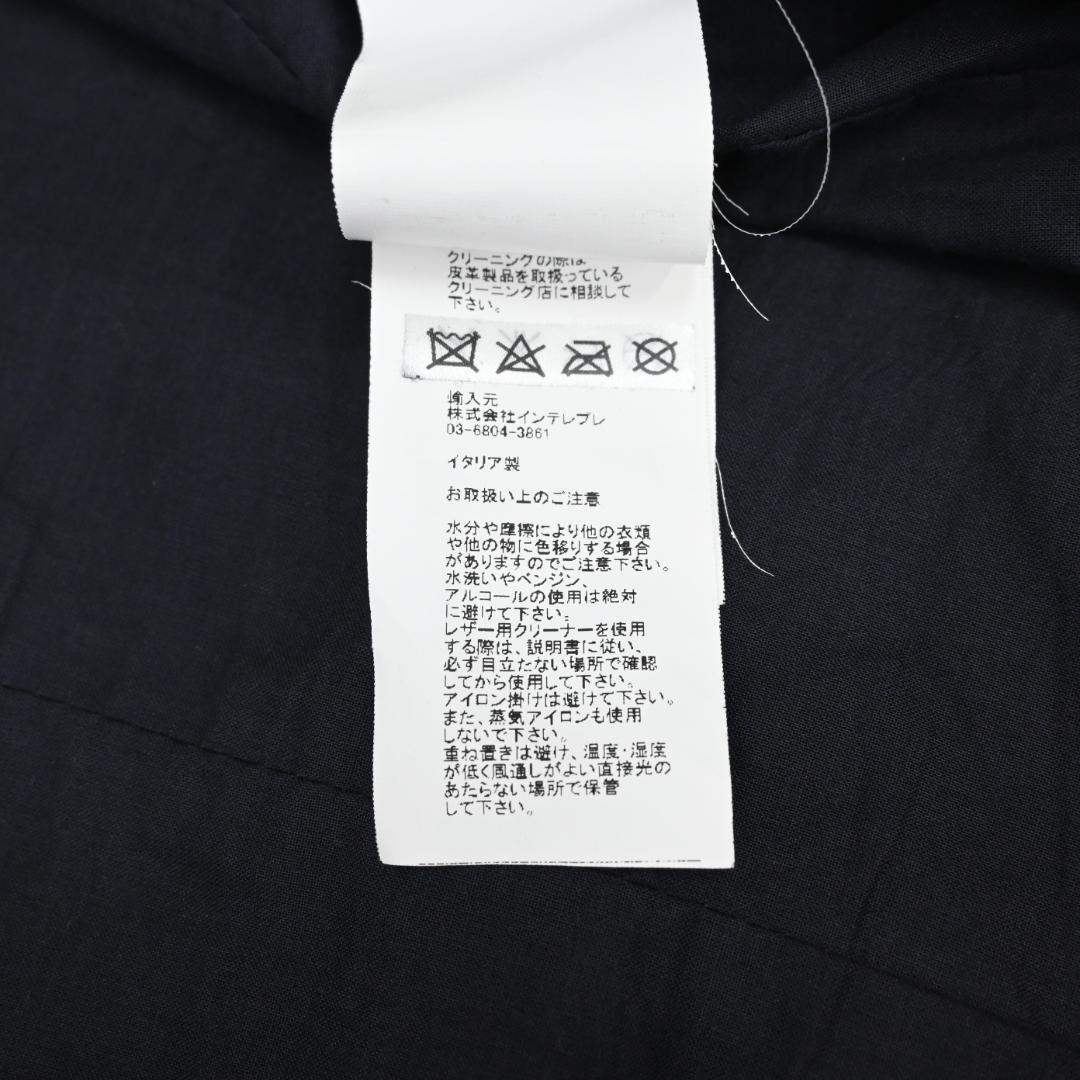 □ EMMETI エンメティ ジャケット ダークグレー ラムスキン 47853