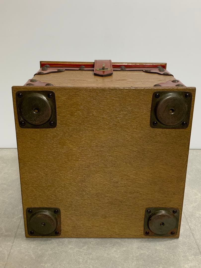 サンワインテリア 木製トランクBOX アンティーク 小物入 裁縫箱 コレクション