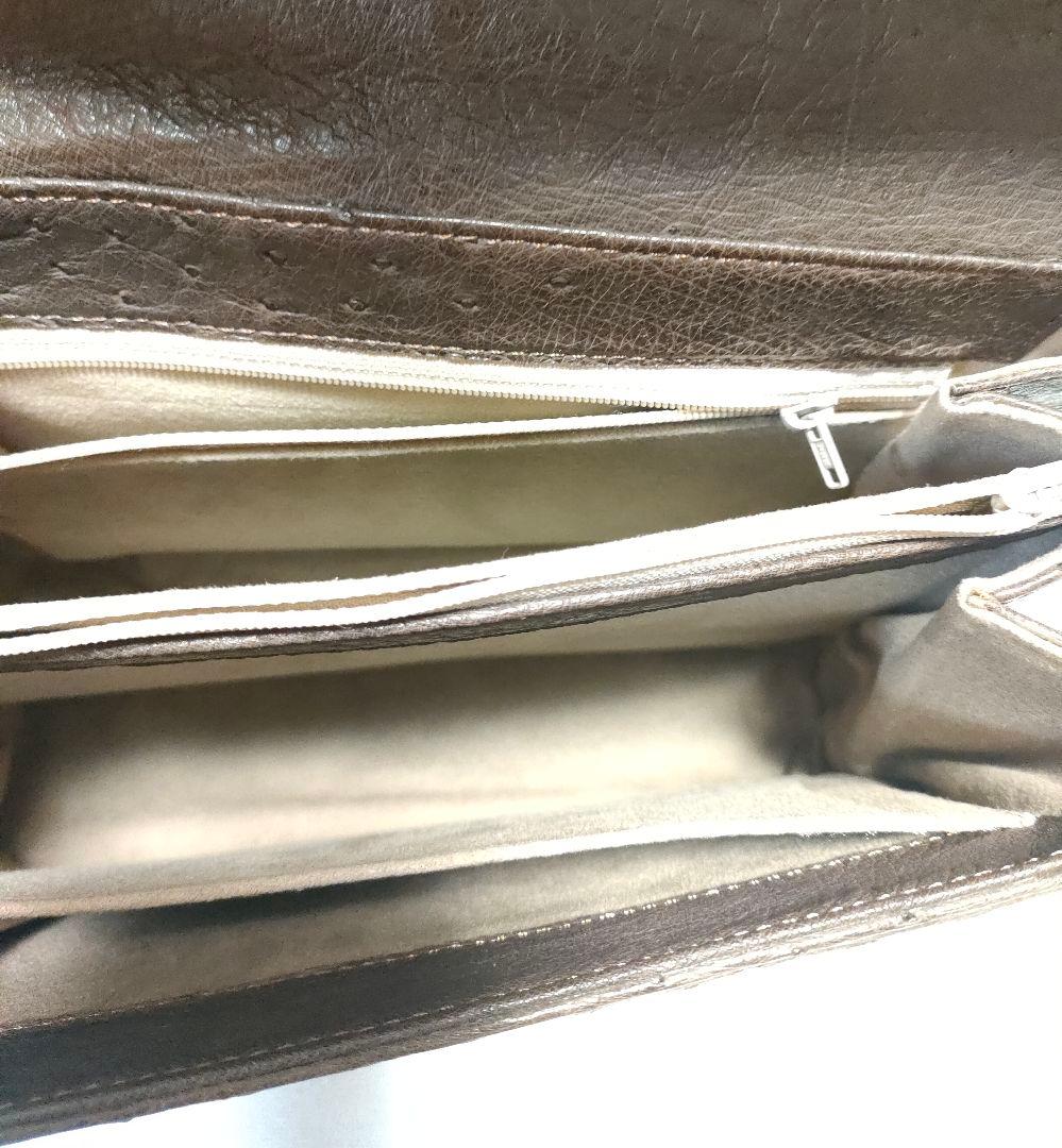 オーストリッチ   ハンドバッグ   ストラップ付き