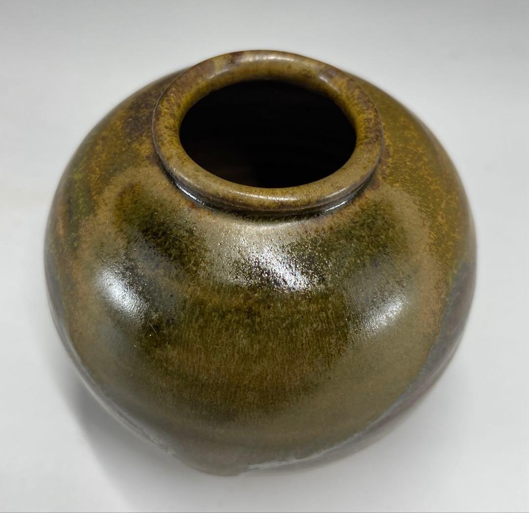 【茶道具】信水窯　丹波文琳茶入（共箱）